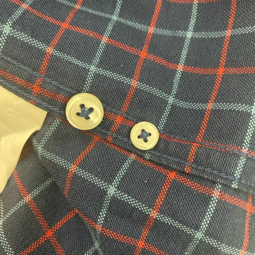 J. Crew Men's Oxford Red and Blue Plaid Shirt $128